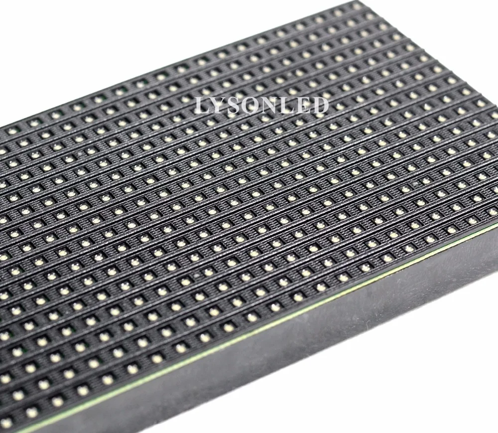 P4.75 Indoor SMD Red White Single Two Color LED Display Module 304x76mm 64x16 Pixels HUB08 Port