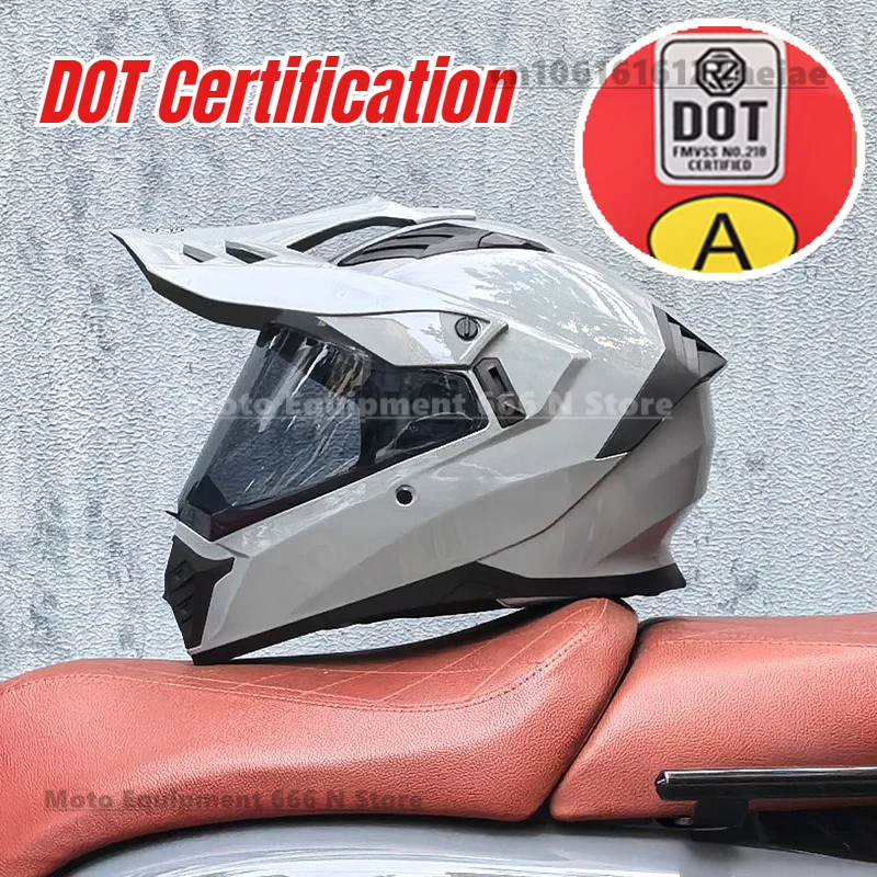 

Orz Motorcycle Helmet Men and Women Single Mirror Road Off-road Pull Full Helmet DOT Certification casco moto