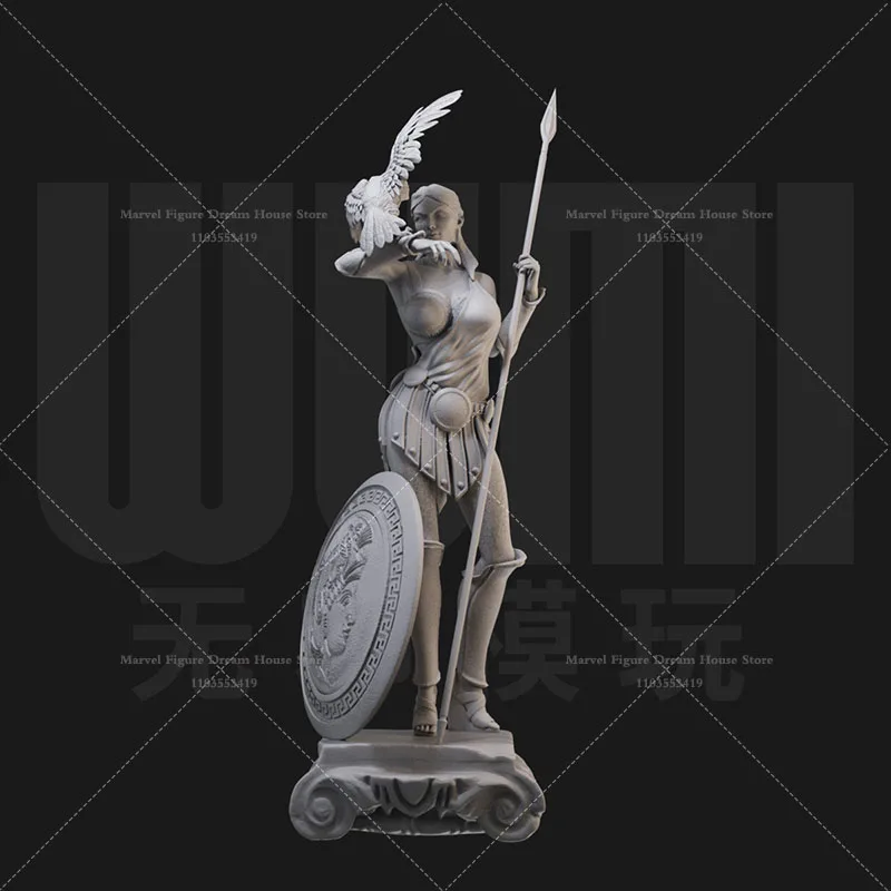 1/24 1/18 مقياس سلسلة الشخصيات الأصلية آلهة حرب الحكمة أثينا لتقوم بها بنفسك ذاتية التجميع GK ثلاثية الأبعاد الراتنج غير معقولة دمية أنثى