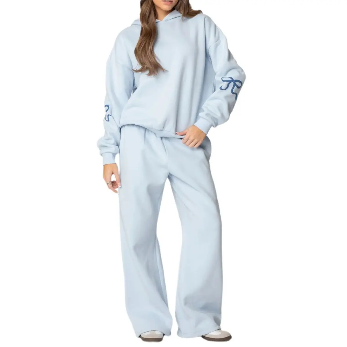 2025, neues Herbst- und Wintermode, lässiges Hoodie-Set, zweiteiliges Set