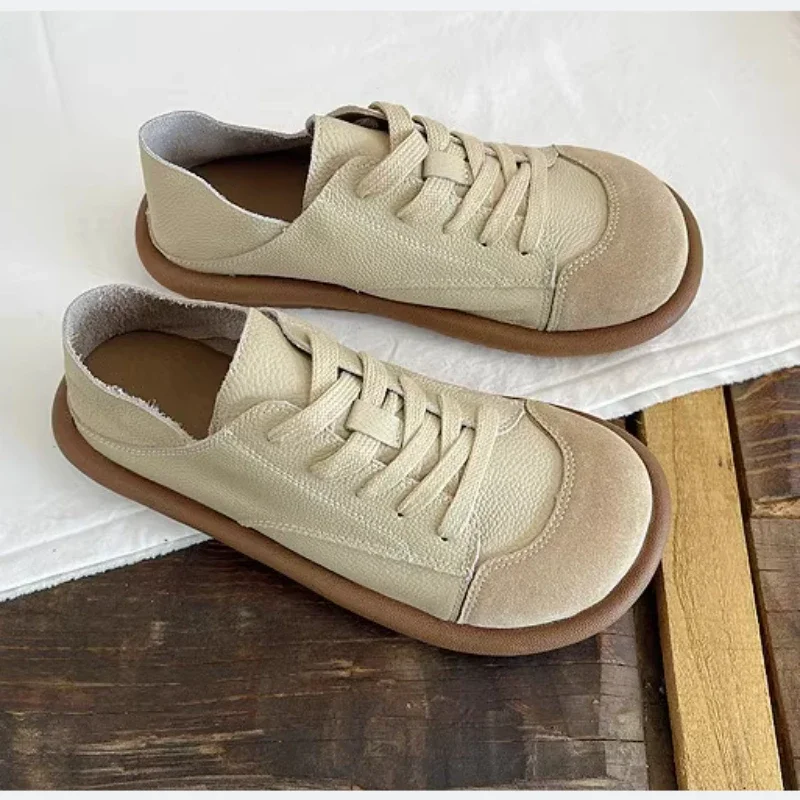 

New Women's Shoes Flat Bottom Round Toe Shoes Comfortable and Fashionable Women's Single Shoes