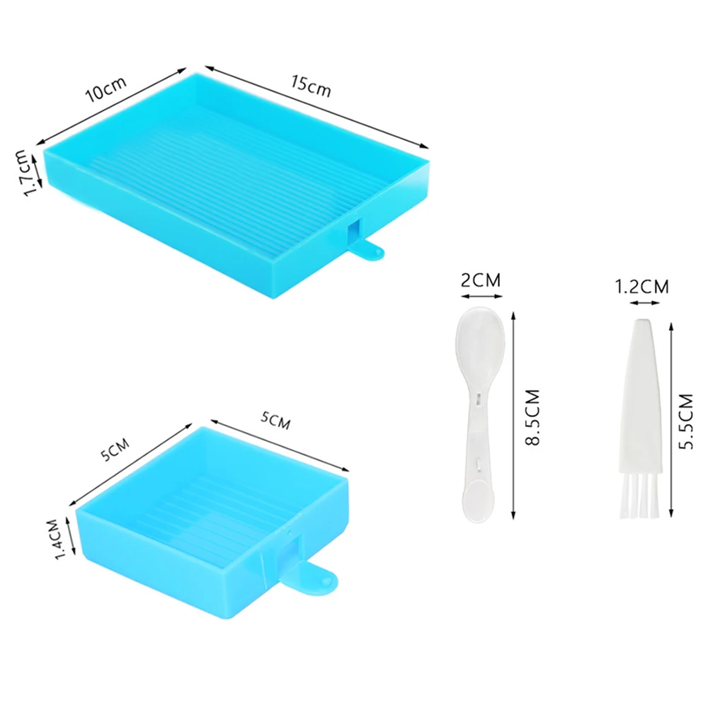 1pc 6 Grids Palette Diamond Painting Accessory Tray Kits Large Capacity Plate Tool Nail Art Beading Plates Cross Stitch