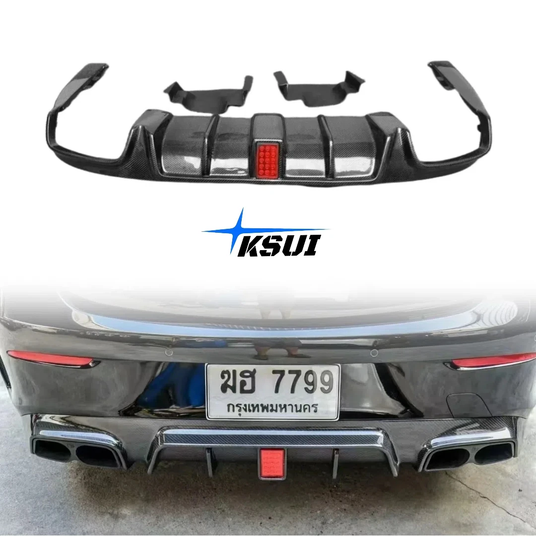 

B Style Carbon Fiber Rear Diffuser for Mercedes Benz E-class W238 Coupe Rear Bumper Lip Splitor Performance Accessories