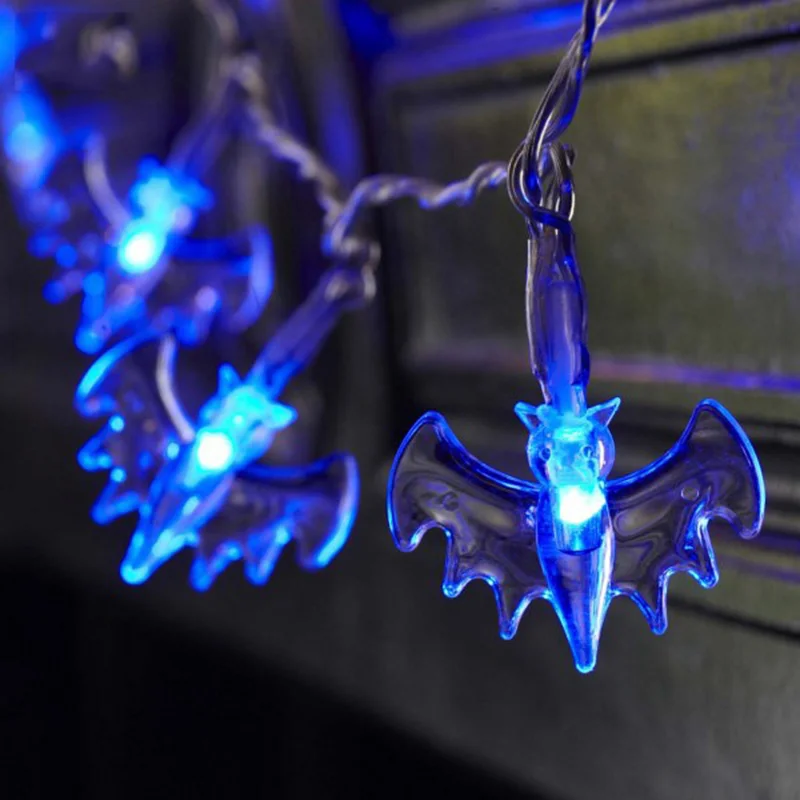 

10 LED Bat Shaped String Lights Bright Decorative Lighting for Festival Party Indoor Outdoor Garden Tree Decoration