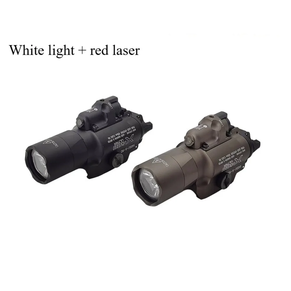 

X400U red laser 500LM strong light tactical hanging lighting, outdoor LED third gear with lighting P1 flashlight