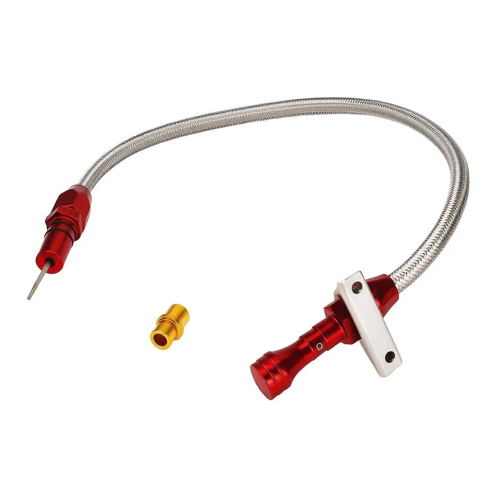 Transmission \Dipstick \Stainless \Steel 530mm For Braided Hose TH350 TH400 700R4 For Chevrolet Engine Auto Repair Tool