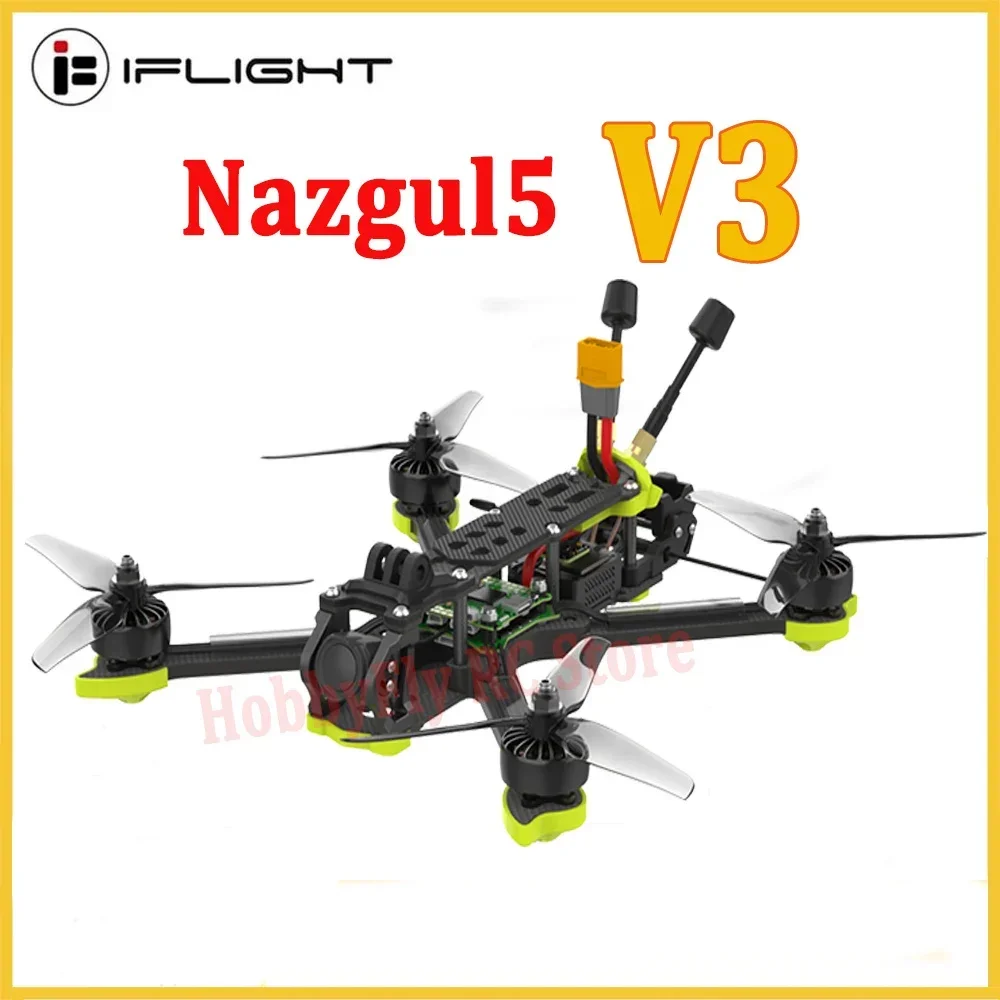 iFlight Nazgul5 V3 HD 6S 5inch Drone BNF with O3 Air Unit Digital HD System XING2 2207 Motors BLITZ F722 FC for FPV