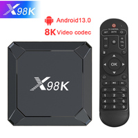 Smart Set Top Box Android 13 8K Streaming Media Player Network Set Top Box New X98K TV Box RK3528 Dual WiFi BT 5.0 Top Box
