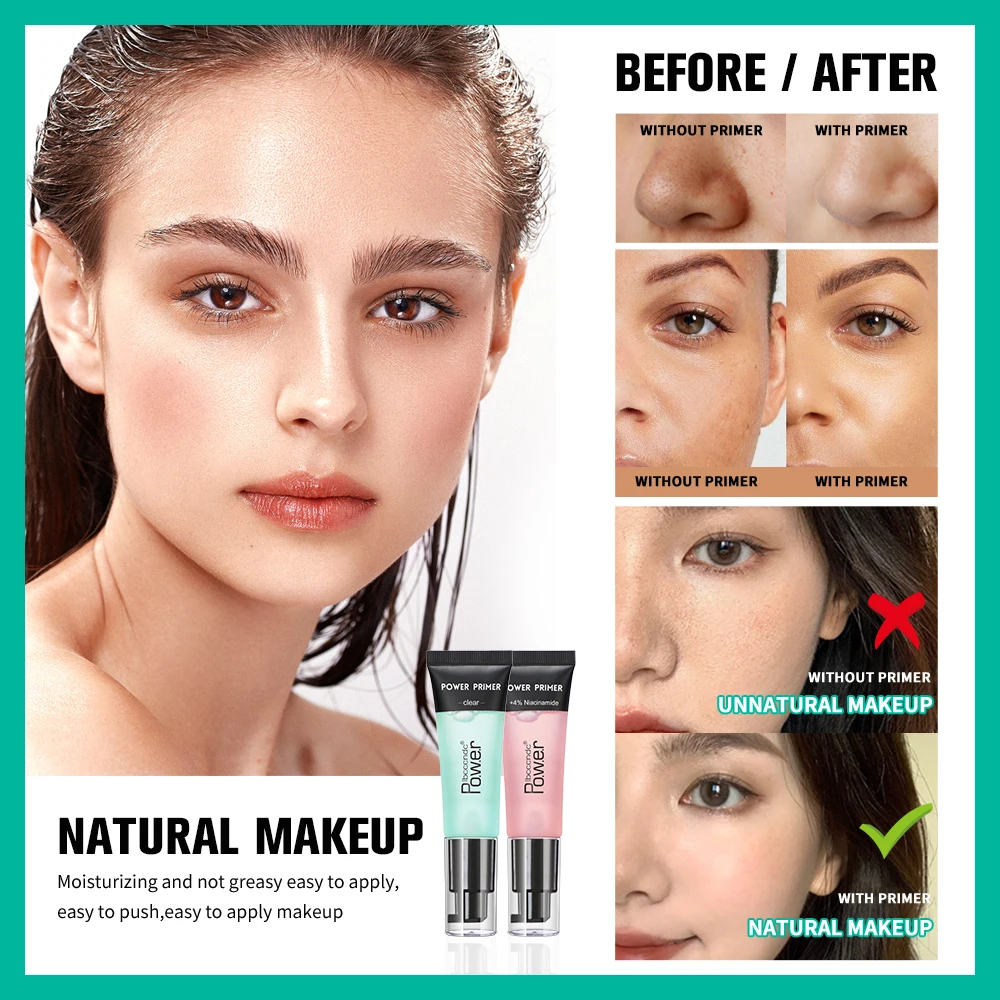 Power Grip Highly Moisturizing Makeup Base Isolation Primer Refreshing Easy To Absorb Invisible Pore Colorless Natural Makeup