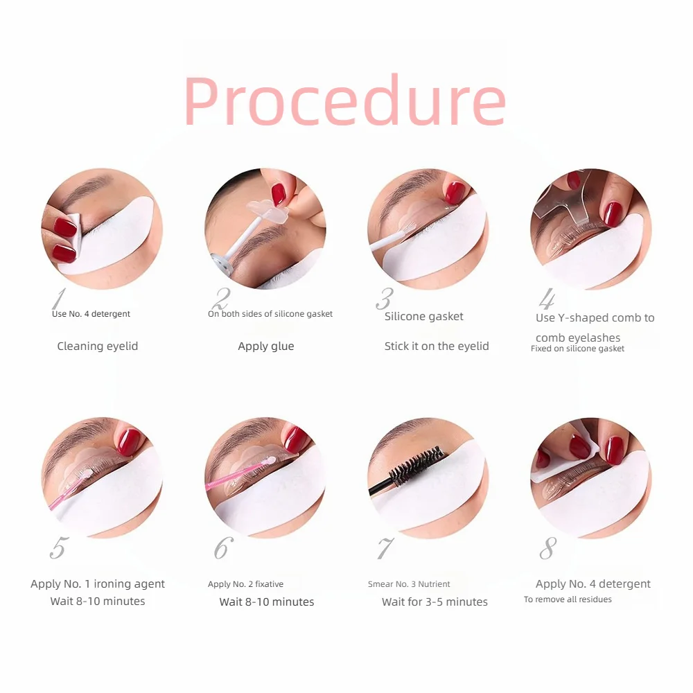 전문가용 케라틴 속눈썹 펌 키트 살롱 품질 DIY 속눈썹 리프트 세트 오래 지속되는 컬리 베이비돌 속눈썹