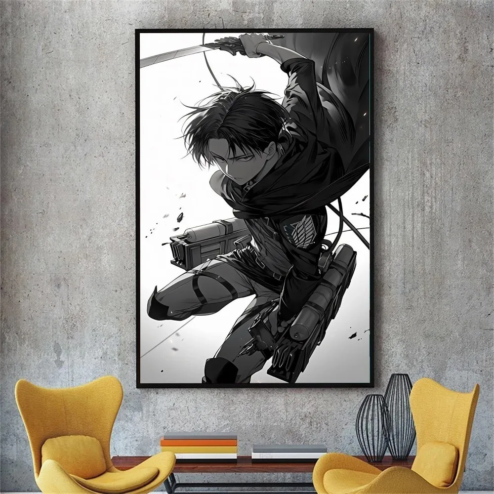 Anime Attack on Titan Poster No Framed Poster Kraft Club Bar Paper Vintage Poster Wall Art Painting Bedroom Study Stickers