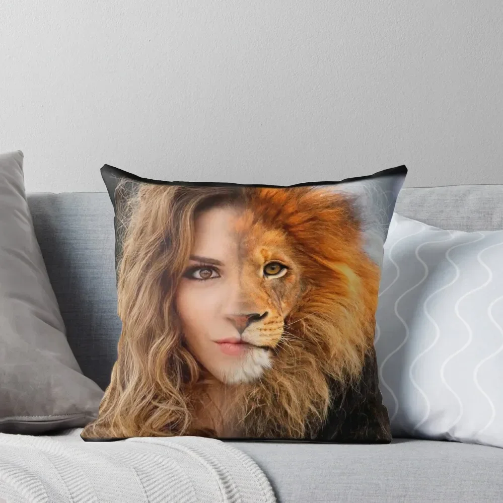 Miriam Leona Throw Pillow pillow cover christmas christmas supplies Pillow