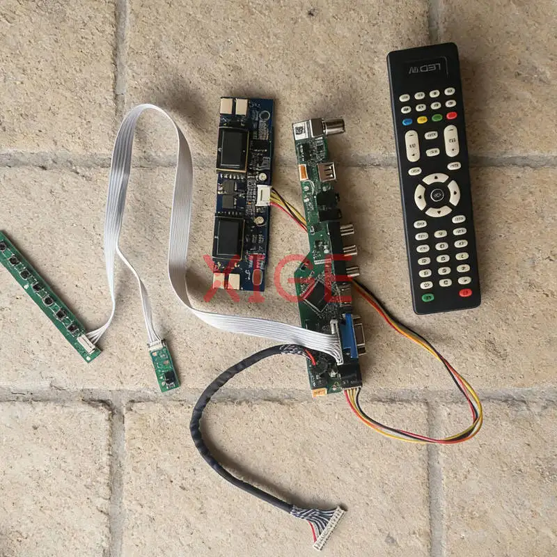 

Для M201P1-L01 M201P1-L03 ЖК-матричная панель контроллера приводной платы DIY Kit 1400*1050 4-CCFL HDMI + VGA + AV + USB 1400x1050 LVDS 30-контактный