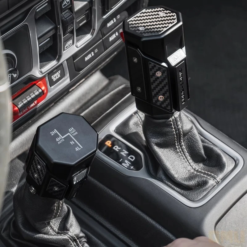 OMU Aluminum/ Carbon Fiber Gear Shift Knob Various Models for Jeep JL/JT Maiker Car Accessories