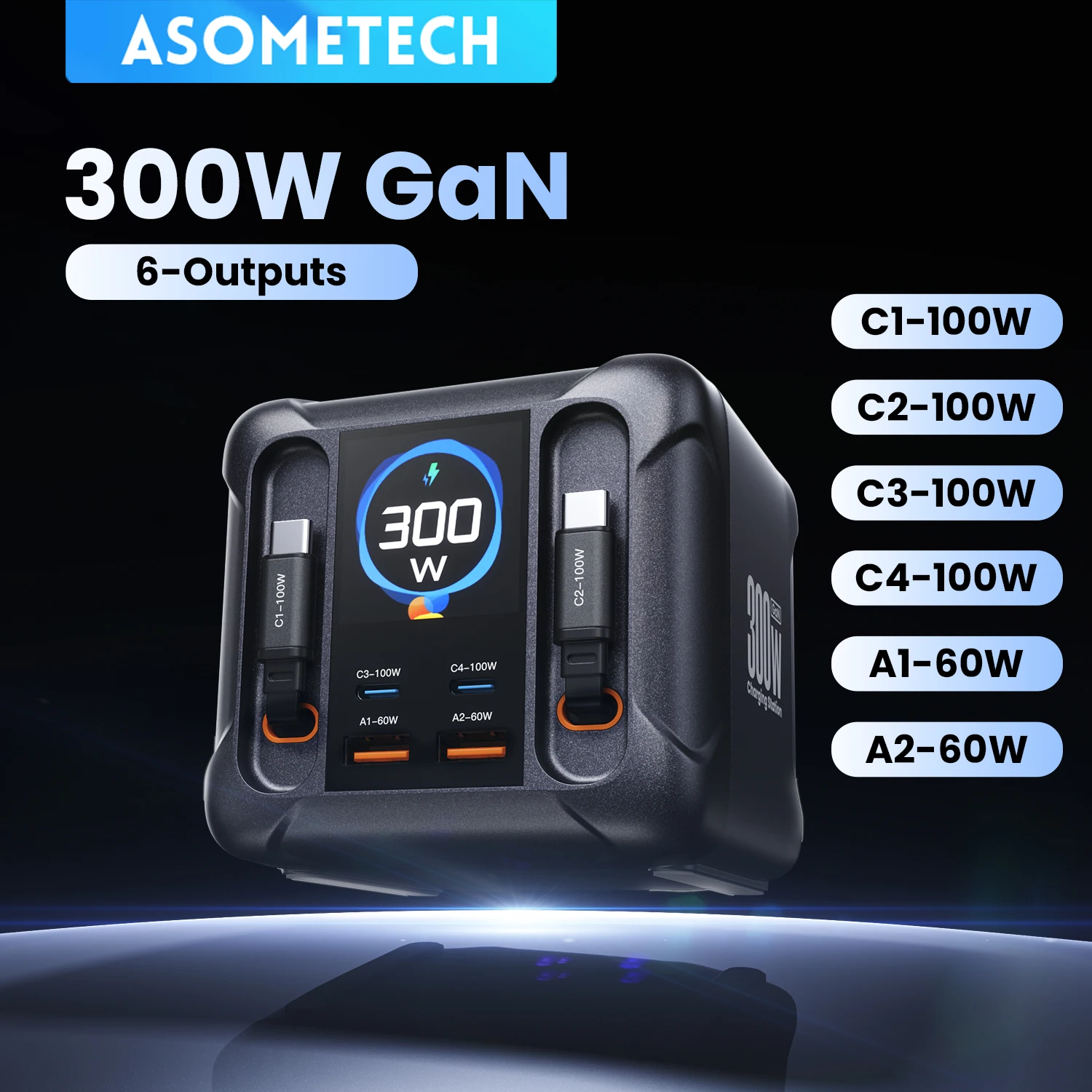 asometech-cargador-usb-gan-de-300w-con-pantalla-led-cable-retractil-tipo-c-100w-65w-pd30-pps-estacion-de-carga-rapida-para-macbook-y-samsung