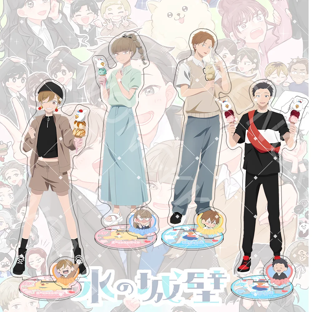 Anime The Ramparts of Ice 15CM Acrylic Stand keychain Anime Stand Hikawa Koyuki Azumi Miki Desk Decor Gift For Anime Fans