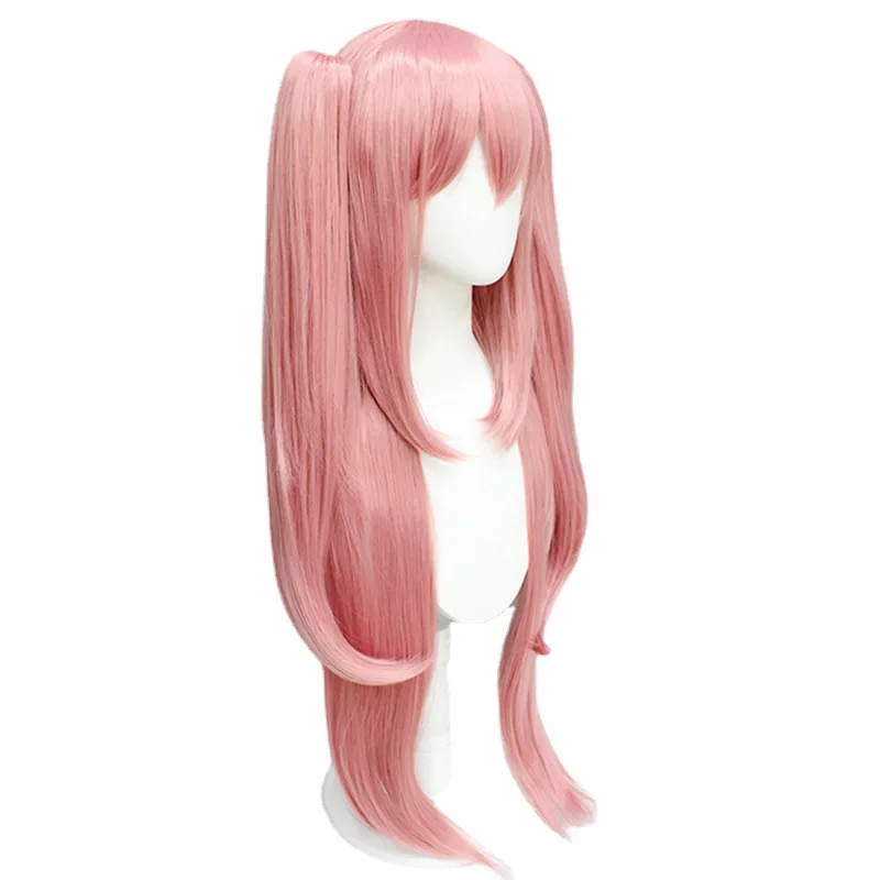 Seraph Van De End Owari geen Seraph Krul Tepes Cosplay Pruiken Roze Anime Heks Vampier Halloween Party Grils Vrouwen Paardenstaart Pruiken