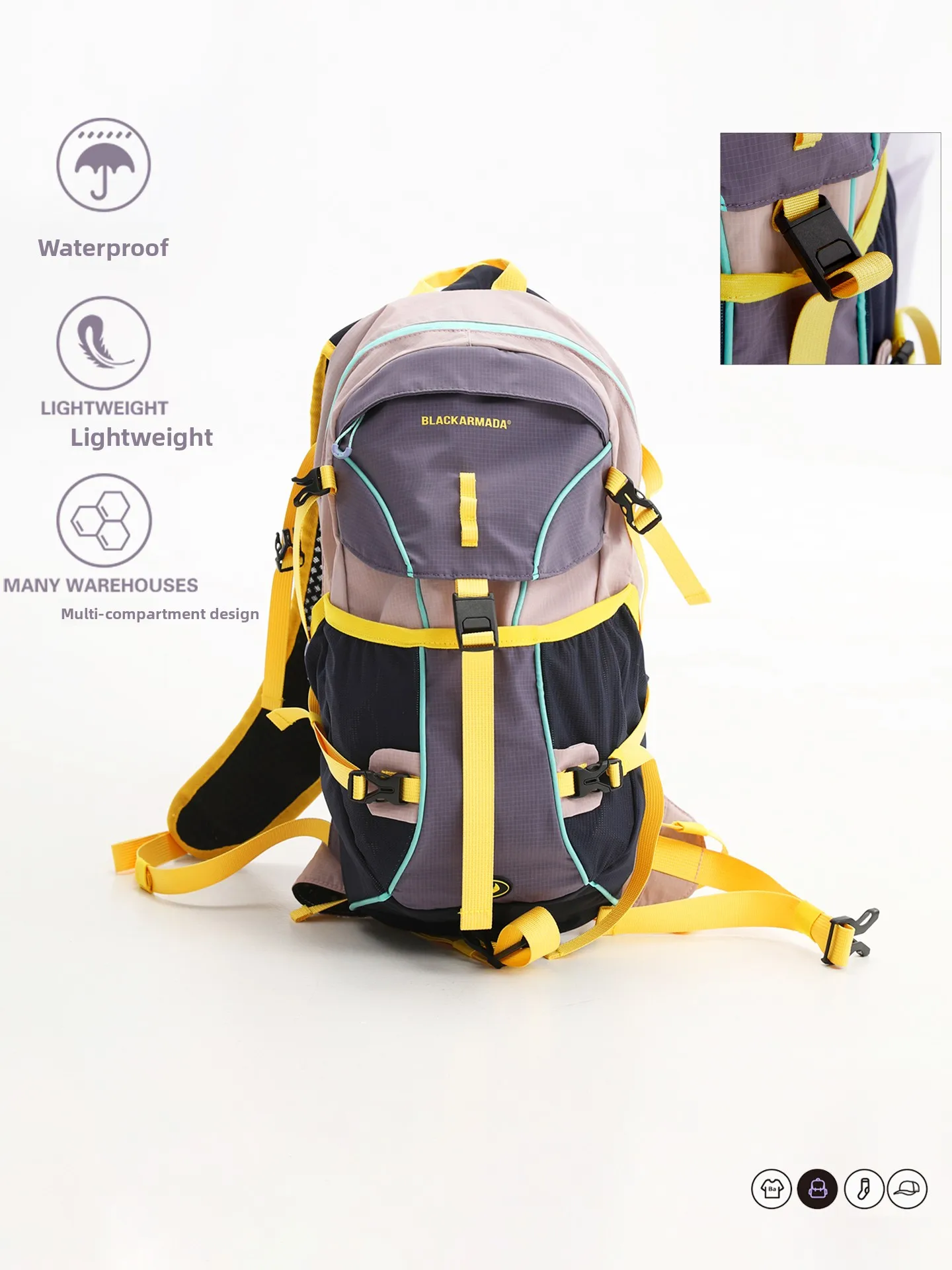 Outdoor Sports Lightweight Multifunctional Hiking Backpack Women's Style Travel Mountain Climbing Commuting Lightweight Small...