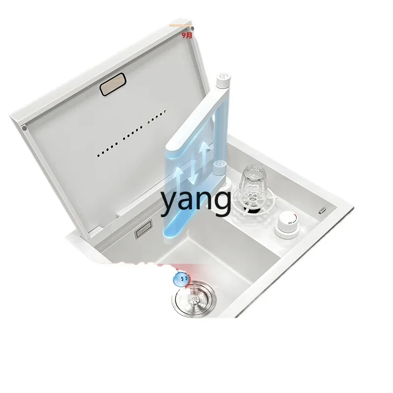 

LH Balcony Invisible Small Sink Cup Washer Single Sink Vegetable Wash Basin Mini Small Wash Basin