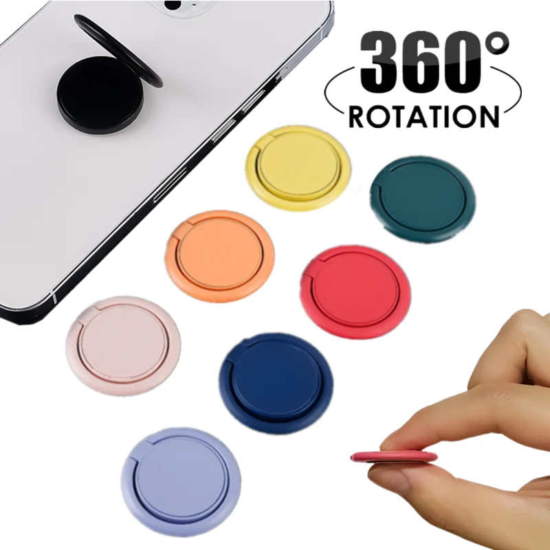 

Mini Luxury Metal Mobile Phone Holder Universal 360 Degree Rotation Finger Ring Holder Magnetic Car Bracket Stand Accessories