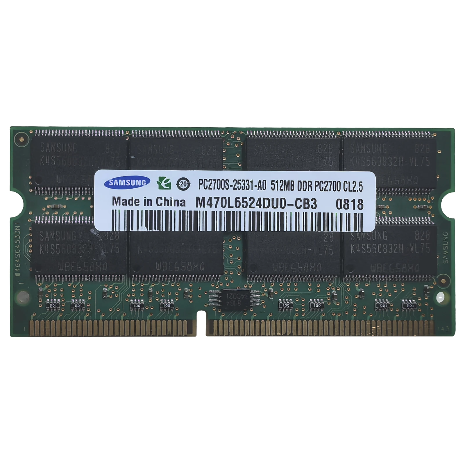 كمبيوتر محمول سامسونج SDRAM DDR 128 ميجابايت 256 ميجابايت 512 ميجا بايت 133 ميجا هرتز 333 ميجا هرتز PC133S PC2700S غير ECC غير مخزن 3.3 فولت 144-Pin ذاكرة الكمبيوتر المحمول #5