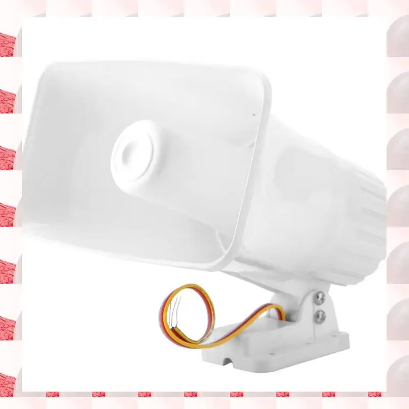 

ABGN New XL- 112 130 DB DC 12V 30W Dual Tone Wired Horn Siren Burglar Alarm System Warning Althorn For Home Security