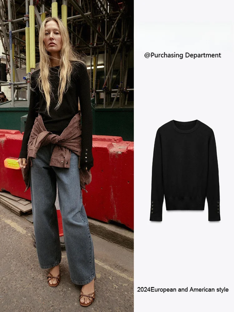 

Winter New Arrival Women's Flat Needle Knitwear Long Sve round Ne Pullover Faionable Casual Comfortable Soft Material