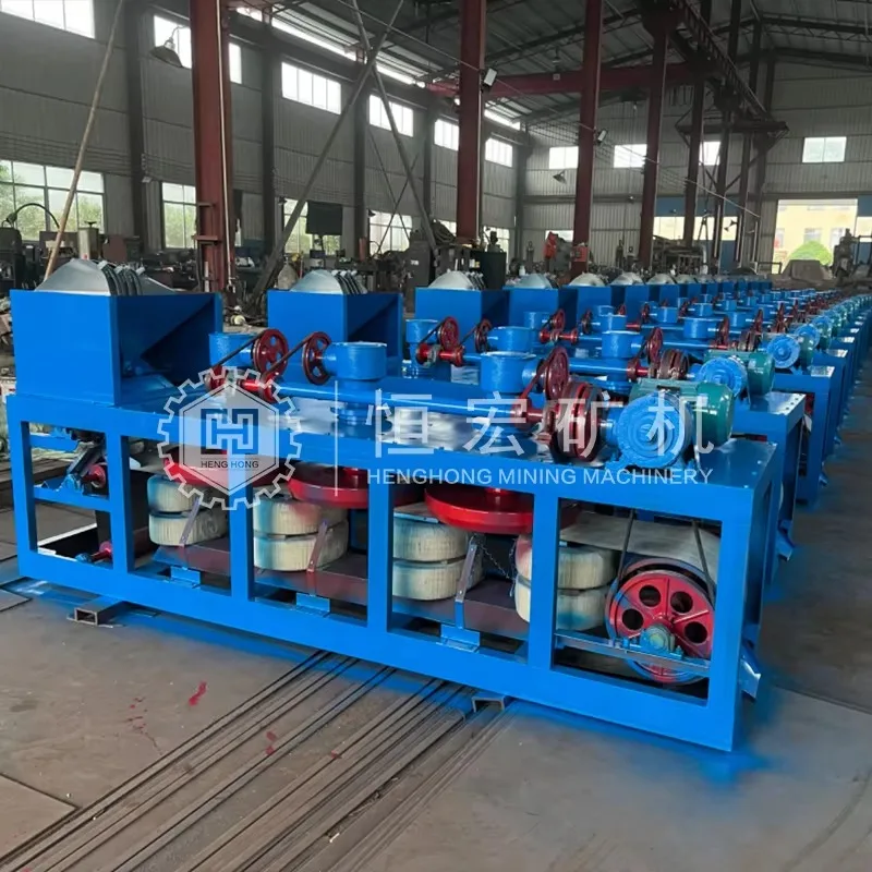 Separatore magnetico a tre dischi per impianto di lavorazione dell'oro della macchina di separazione magnetica a secco ad alta intensità per Tin Columbite Monazite