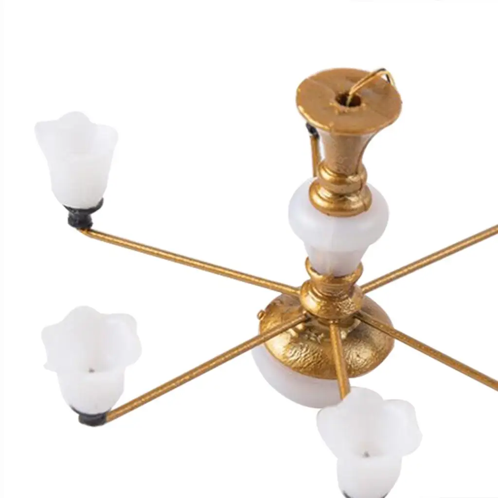 โคมไฟระย้าพลาสติกขนาดเล็กทันสมัย รุ่นไมโครแลนด์สเคป สำหรับตกแต่งบ้านตุ๊กตา ห้องนั่งเล่น