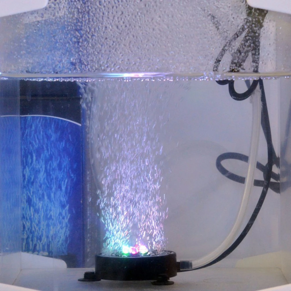 

Aquarium Fish Tank Lamp Air Bubbles Light Submersible Underwater Waterproof Led Bright Lighting Decor Eco-Friendly Pool