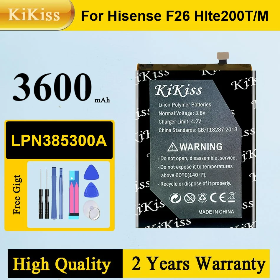 

Аккумулятор Kikiss 3600 мАч LPN385300A для Hisense F26 HLTE200T HLTE200M