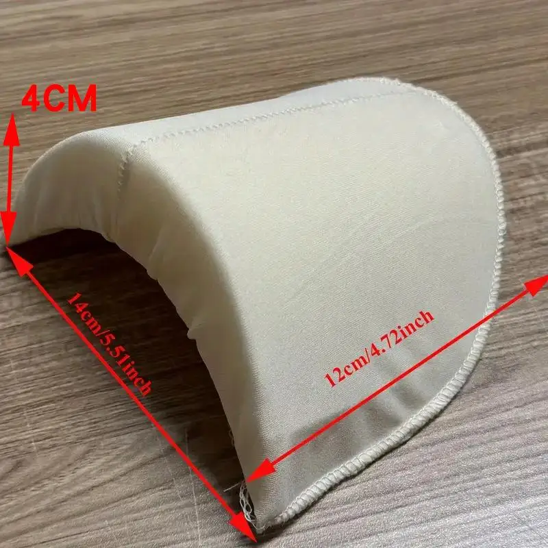 Hot 1Pair Thicken Big 35mm Sponge Shoulder Sewing Black White Nude Shoulder Pad Sew DIY Jacket Wedding T-Shirt Fashion Garment