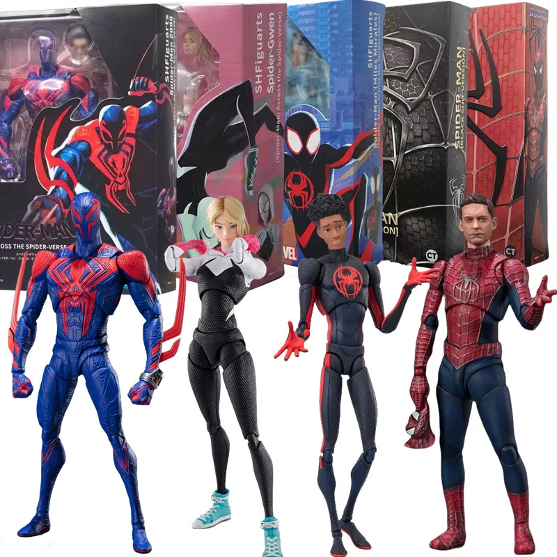 Maguire CT Tobey Spider Man Miles Venom Verse 2099 Peter Parker Gwen PS4 S.H.Figuarts legend Action Figure Model Collection Gift