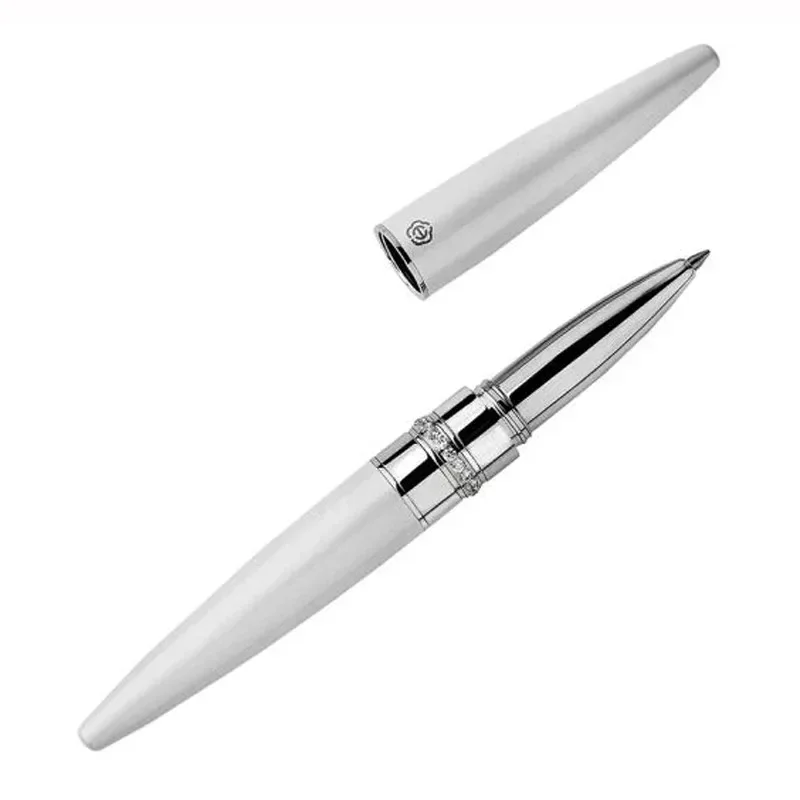 New Hero Fashion Ladies Series Pink Roller Ball Pen Gift Set Refillable Silver Trim Office School Writing W/Gift Box Accessory