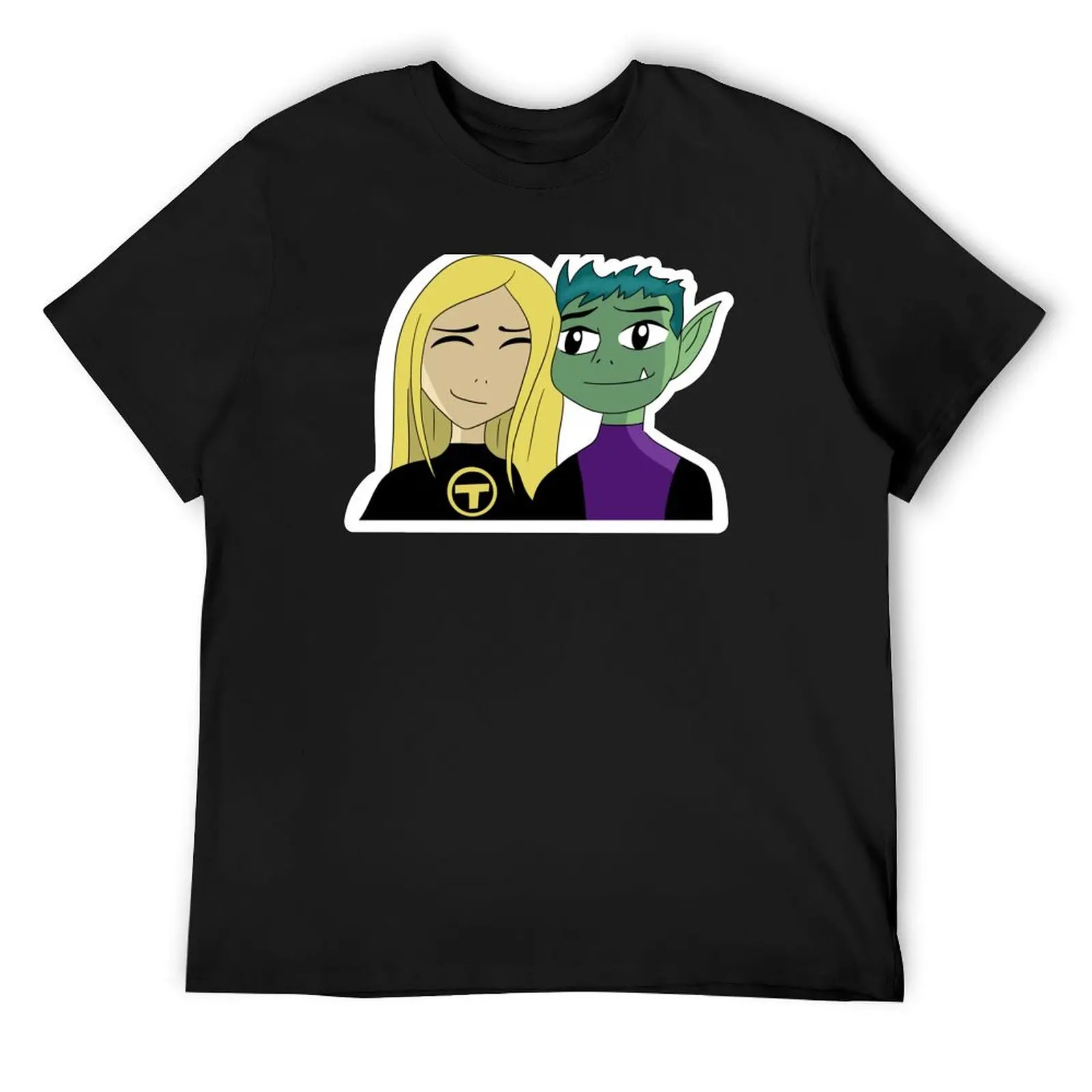 Beast Boy and Terra T-Shirt korean fashion shirts graphic tees graphic t shirt vintage mens clothes