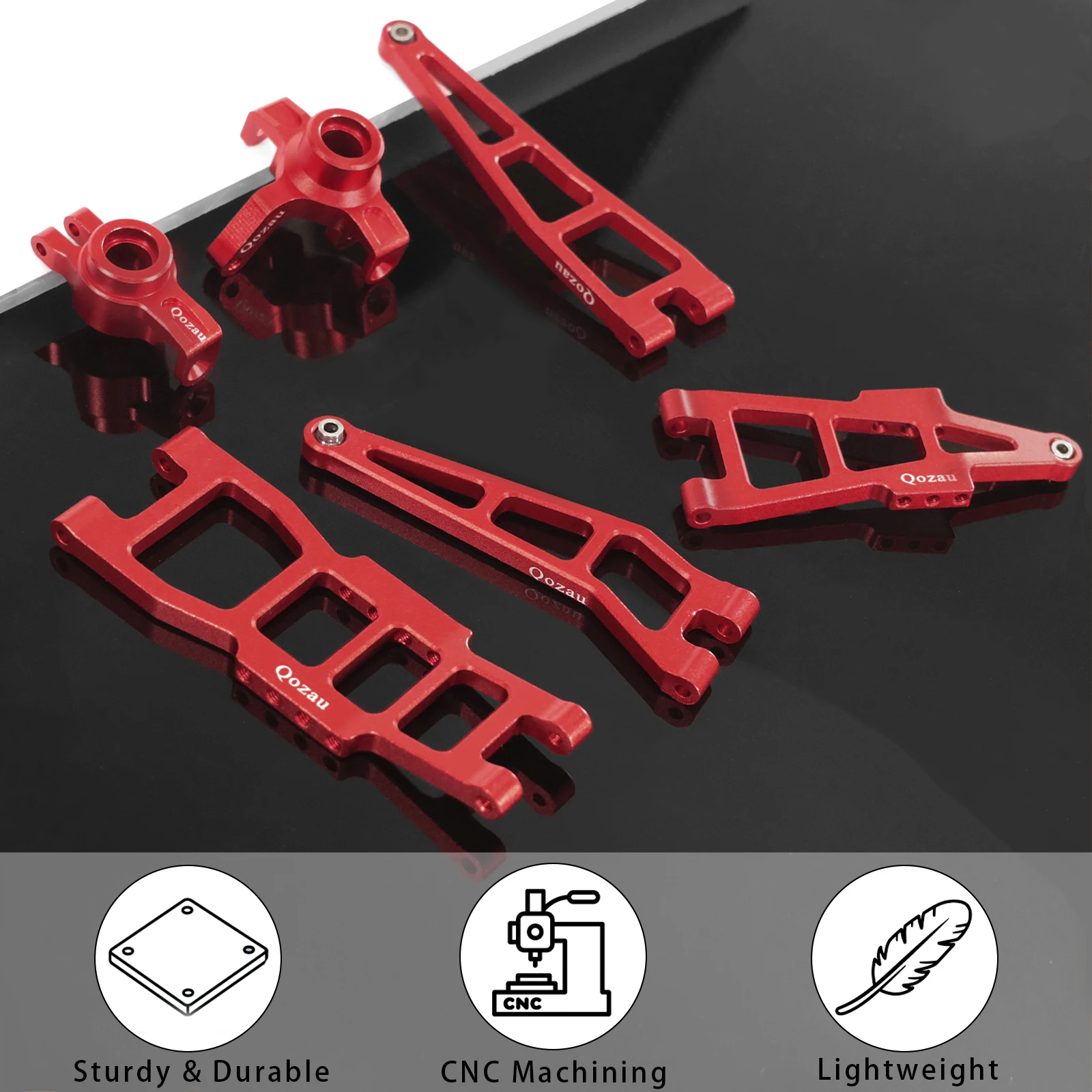 HBX 901 901A 903 905 905A メタルフロントおよびリアサスペンションアームリアハブステアリングブロック 1/12 RC カーアップグレードアクセサリー