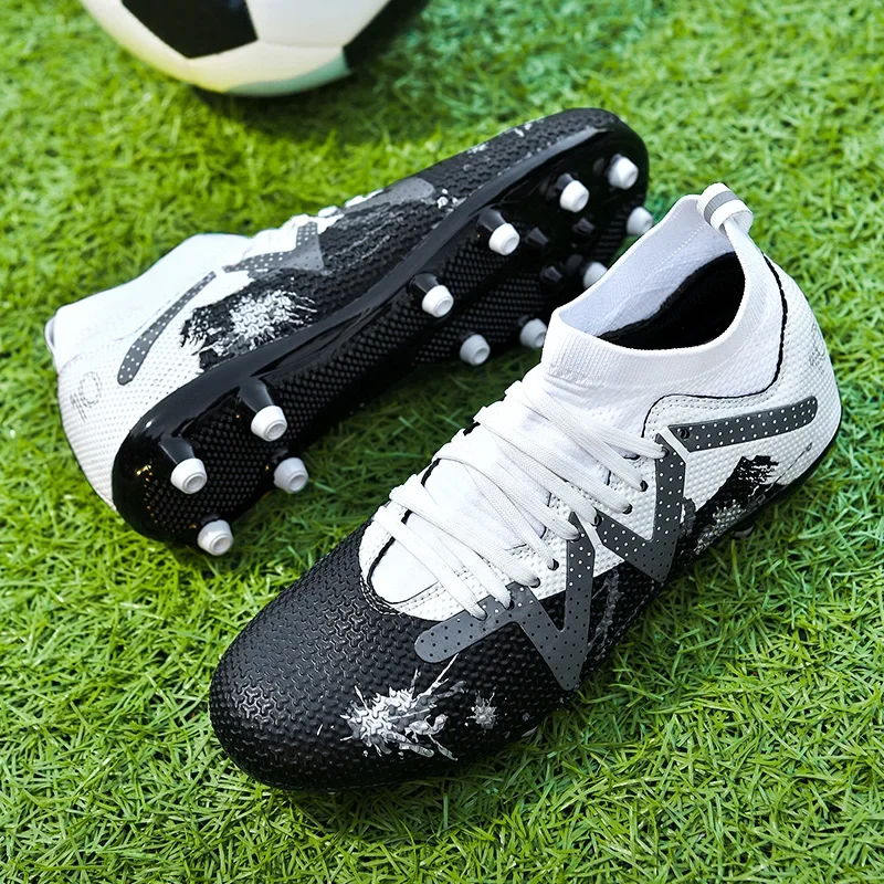 

Youth Football Shoes Long Nail Anti Slip Men's Outdoor Sports Shoes Professional Football Shoes Nail Shoes Zapatos De Futbol