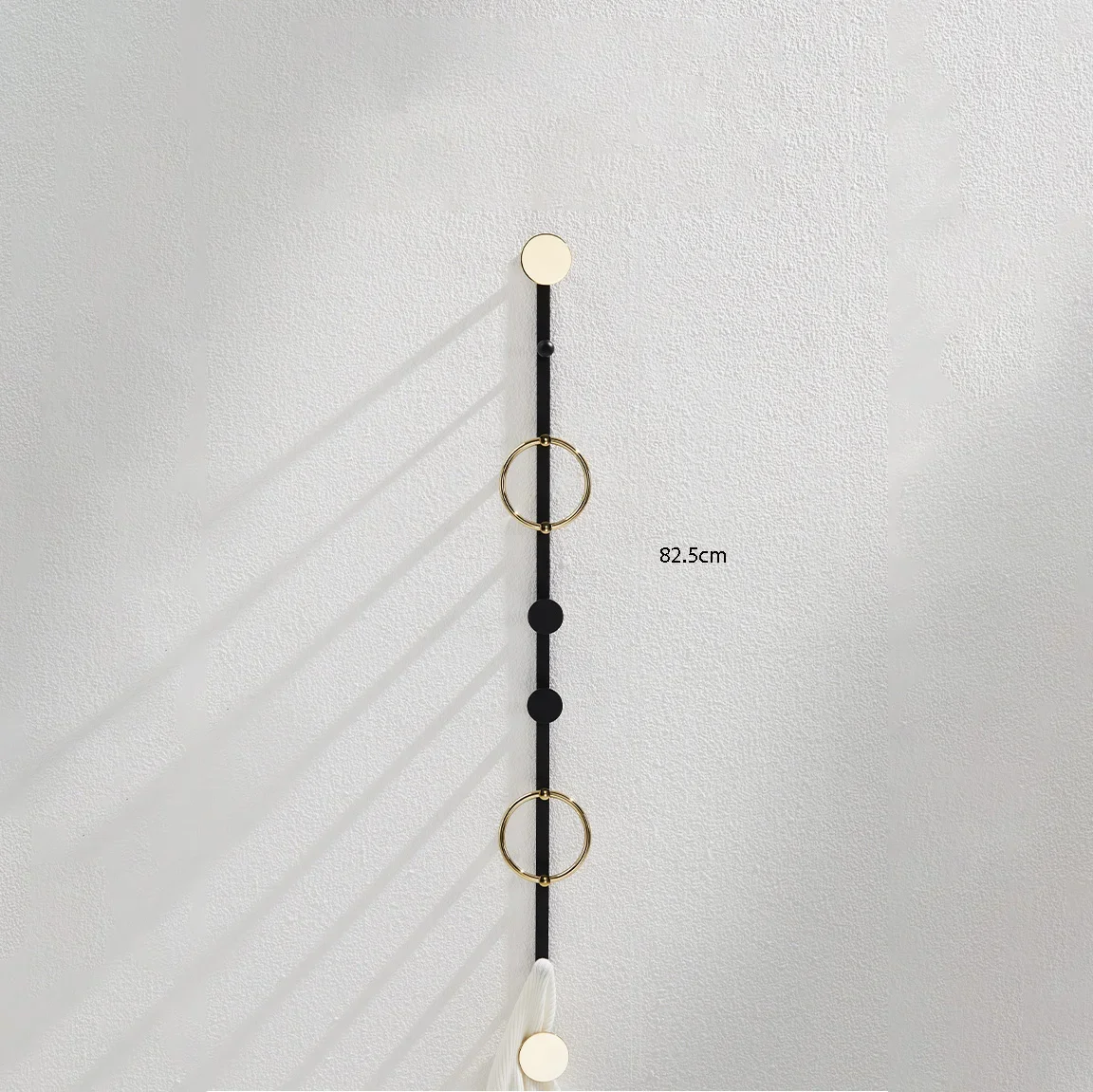 Hanging brass coat rack wall wall door free punching Nordic creative hook
