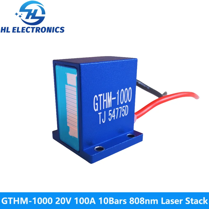 

GTHM-1000 Blue 20V 100A 10Bars 1000W 808nm Laser Stack for Hair Removal