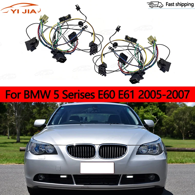 

HID Headlight Wring Harness Plug Non AFS And With AFS For BMW 5 Serises E60 E61 2005-2007 Internal Wiring Harness Connector