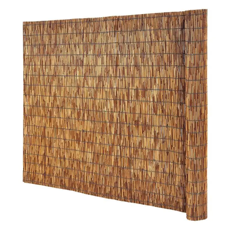 

Natural Reed Fencing, 4 ft x 16.4 ft, Decorative Natural Reed Fencing Roll, Decorative Fence for Backyard Divider, Privacy Screen Panel Curtain for Balcony Patio Garden Backyard Outdoor, Brown