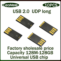 10PCS USB UDP 2.0 Long Board U Disk Semi-Finished Chip 1GB 2GB 4GB 8GB Flash Driv 16GB 32GB 64GB 128GB Memory Flash Pendrive