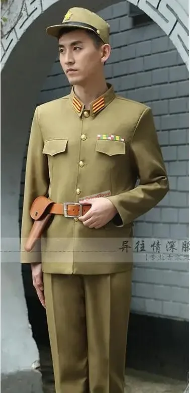 The Japanese Imperial officer Da Zuo\'s clothing 2nd World War Millitary Uniform Japan Anti Japanese soldiers stage costumes