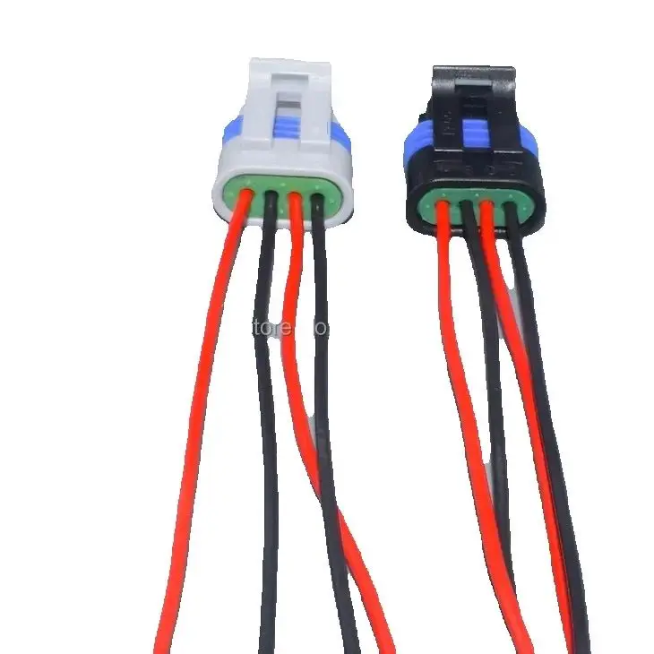 worldgolden 4pin 1.5mm Sealed Female Connector Plug Sockets auto mass air flow sensor plug  for 12162190,12162181 2162833