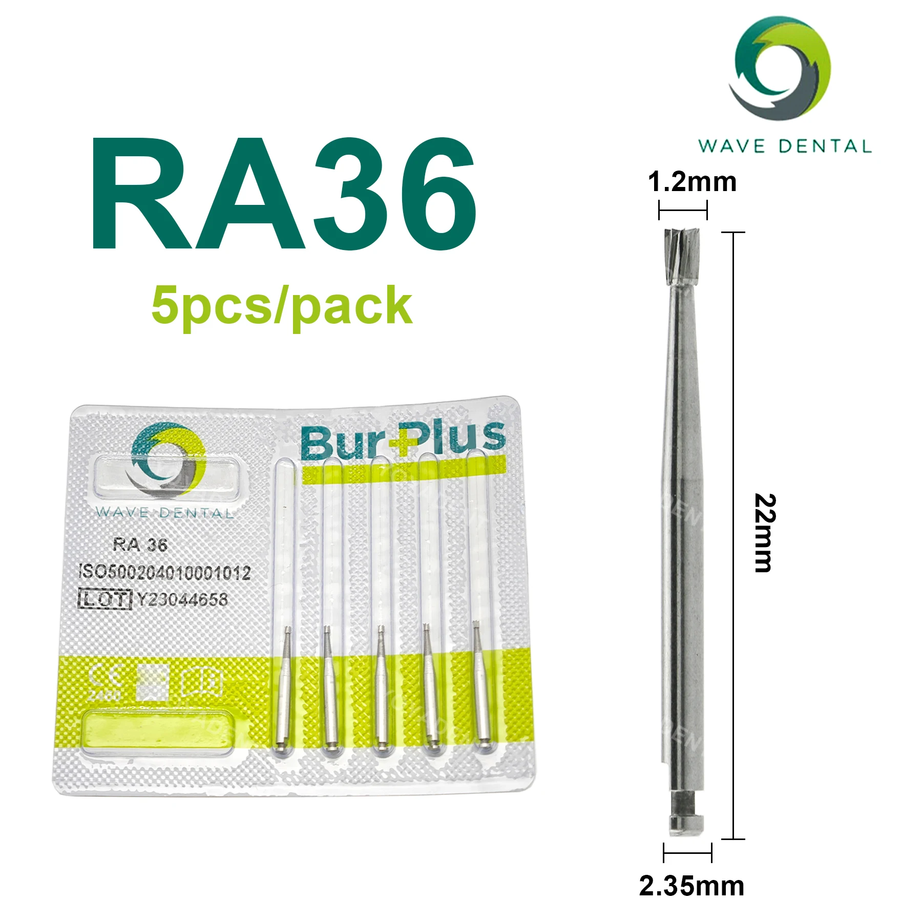 موجة طب الأسنان الحفر كربيد التنغستن الفراولة التدريبات 2.35 مللي متر ل قبضة يد بسرعة منخفضة أدوات طبيب الأسنان 5 قطعة/الحزمة أدوات طب الأسنان