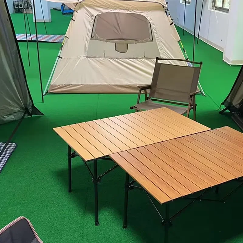 Portable Folding Camping Table and Chair Set for Outdoor Picnic Dining Egg Roll Party Suitcase Style Lightweight Furniture