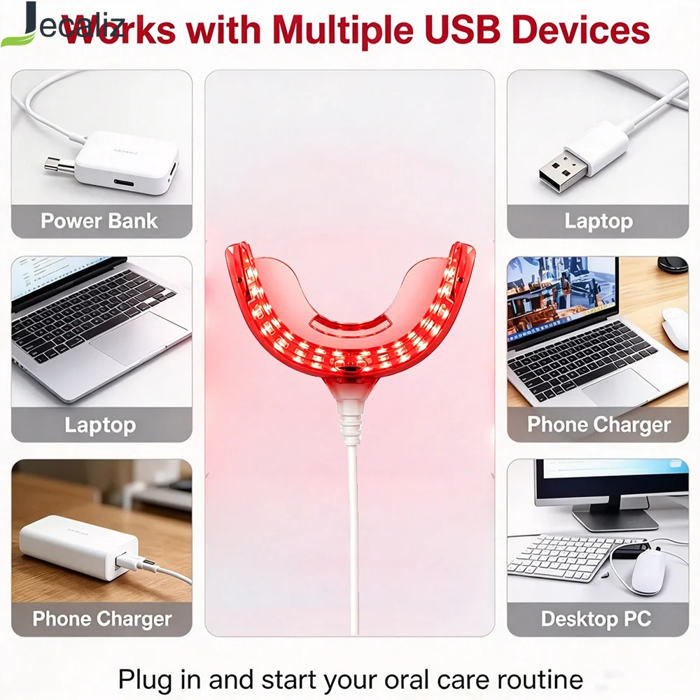 Advanced Red Light Dental Therapy for Gum Disease Receding Gums Teeth Sensitivity Relief Laser Device Home