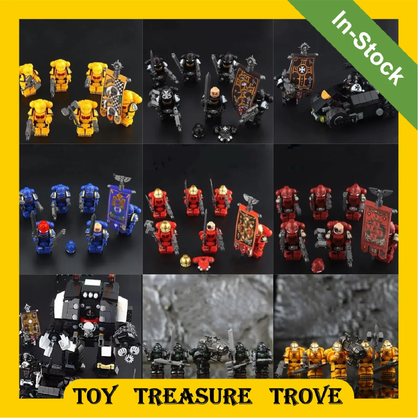 [IN STOCK] Building Block Action Figures Combat Squad Armor Toys Game Mini for Gifts