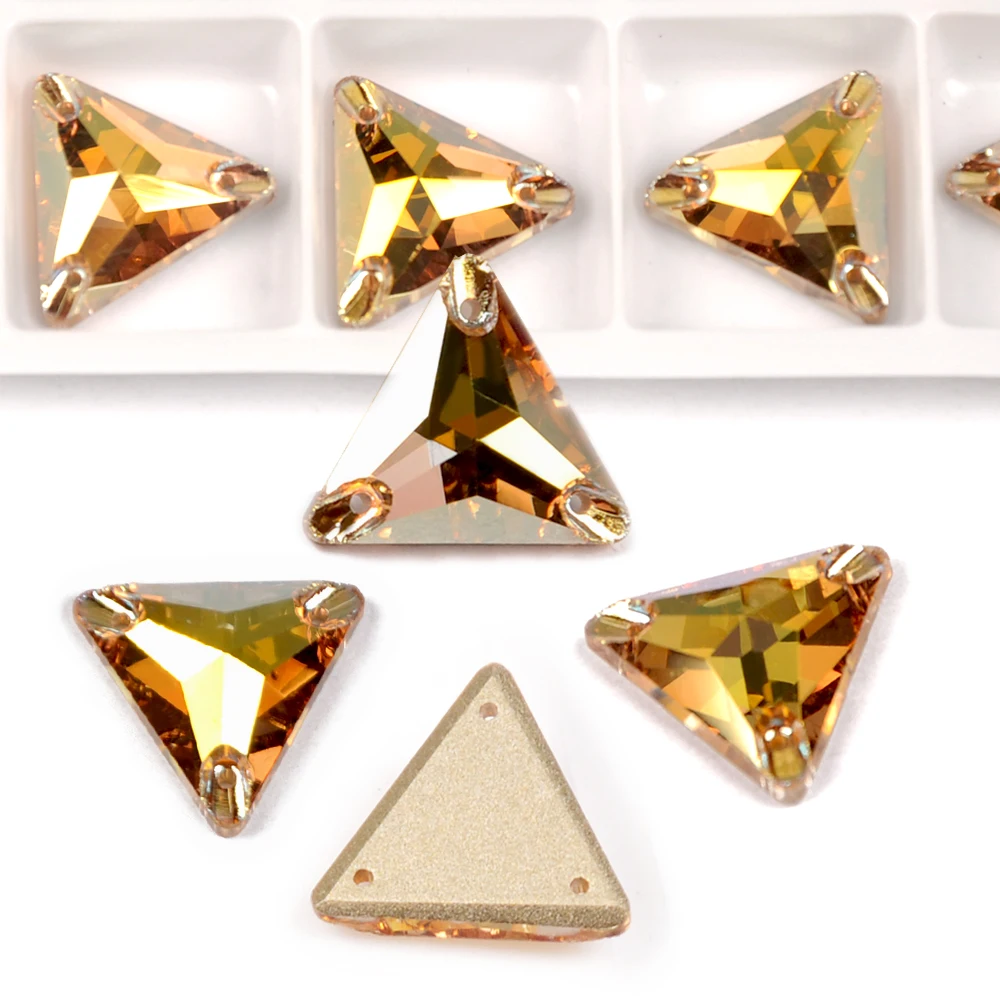 PUBRILEX Value Pack SunShine Aufnähbare Strasssteine Flache Rückseite Abgeschrägte Kristalle für Kleidungsstücke, Schmuck und Kleiderdekorationen – Detail 4