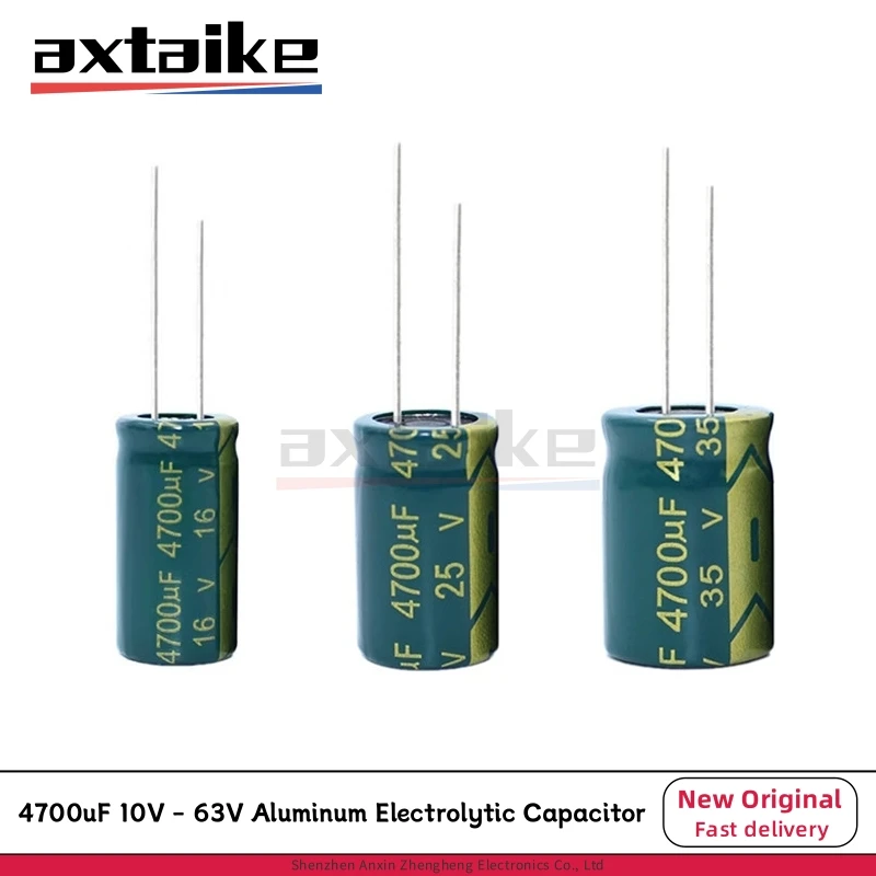 4700UF 10V 16V 25V 35V 50V 63V 10*25/13*25/16*25/18*25/18*35/22*40MM High Frequency Low ESR Aluminum Electrolytic Capacitor